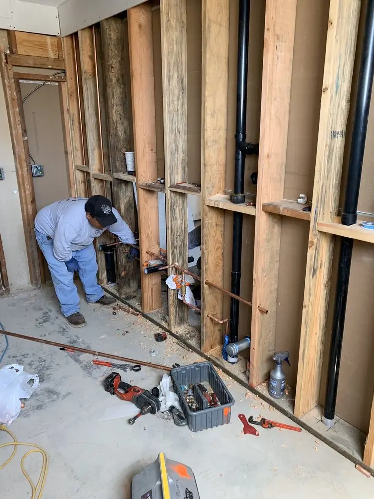 Commercial rough-in plumbing for Gas Line Repair in West Goshen Park